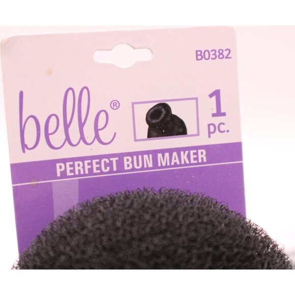 Lot 4 Hair Accessories Studio Collection Comb Snap Clips Belle Bun Maker Black - Picture 7 of 8
